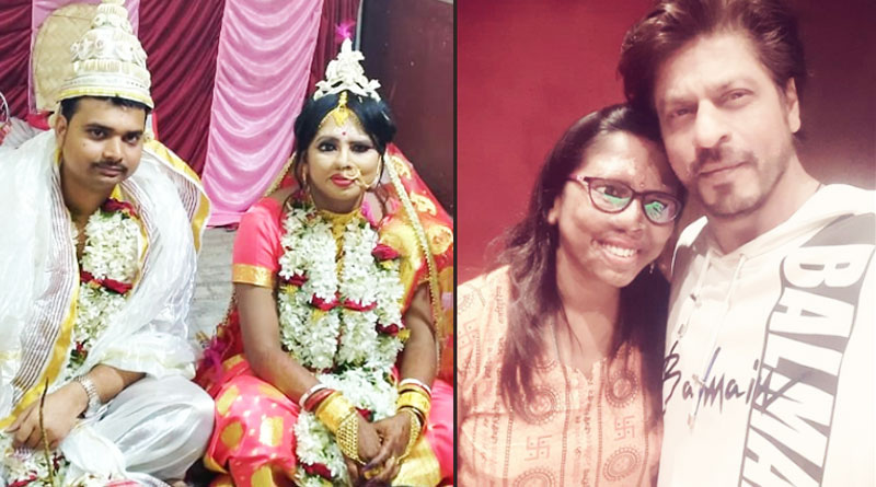 অ্যাসিড আক্রান্ত বঙ্গকন্যা সঞ্চয়িতার বিয়ে দিলেন শাহরুখ, টুইটে শুভেচ্ছা নবদম্পতিকে