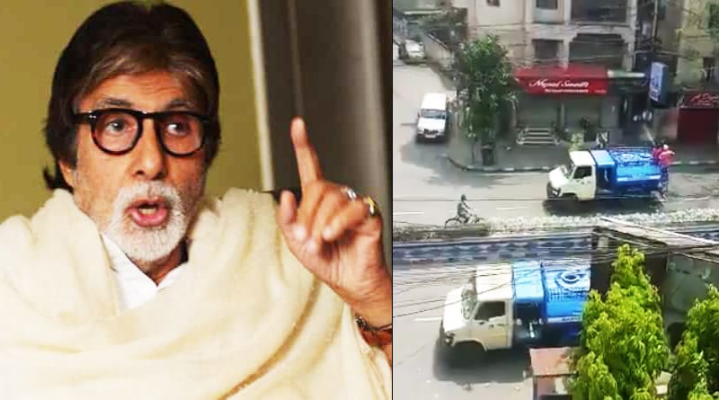Amitabh Bachchan shares a video of sanitizing Kolkata