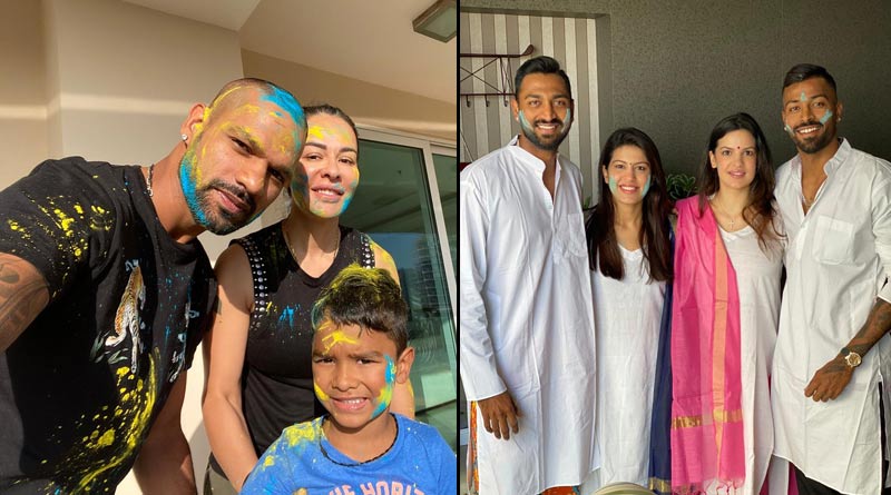 Sports personalities celebrate holi with family and friends