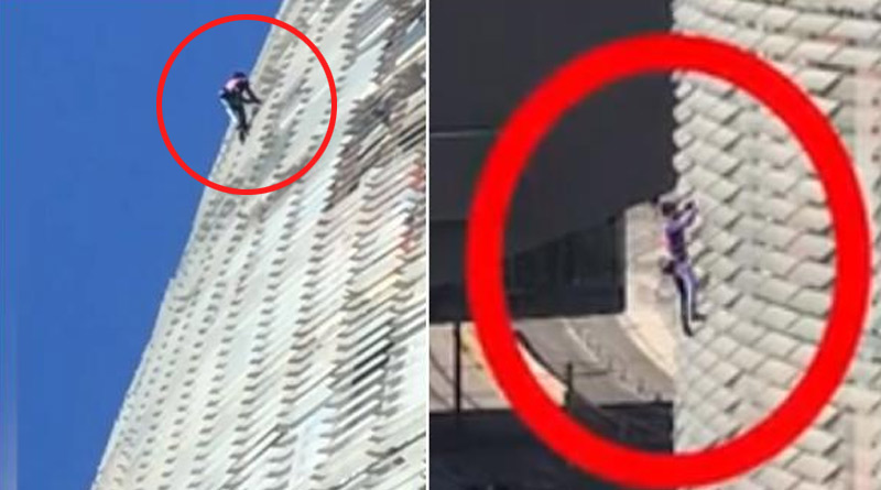 French 'Spiderman' Climbs 475-Foot Tower In Just 25 Minutes
