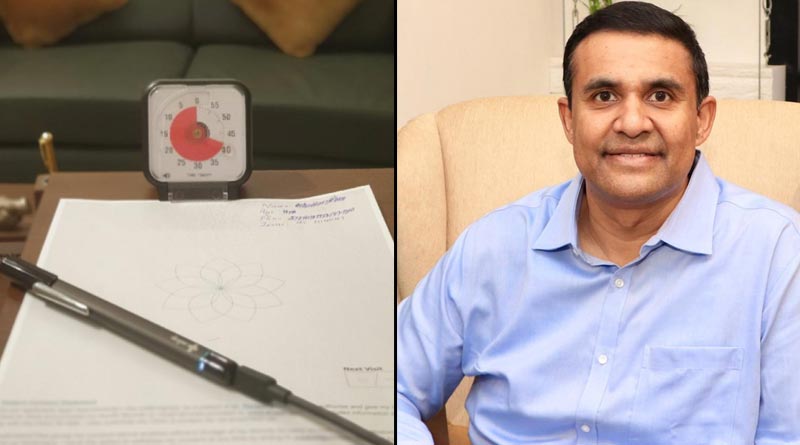 Psychiatrist using amazing Pen to write prescription for abroad patients