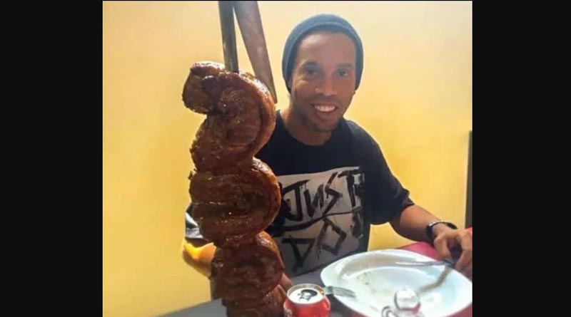 Ronaldinho celebrates 40th birthday with huge prison BBQ