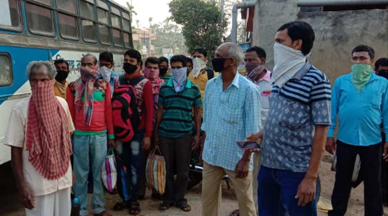 শুভেন্দু অধিকারী ও আবদুল মান্নানের উদ্যোগ, বাড়ি ফিরলেন আটকে পড়া শ্রমিকরা