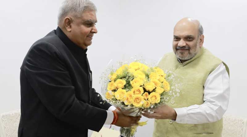‘রাজ্যের পরিস্থিতি উদ্বেগজনক’, অমিত শাহর সঙ্গে দেখা করে নালিশ রাজ্যপালের