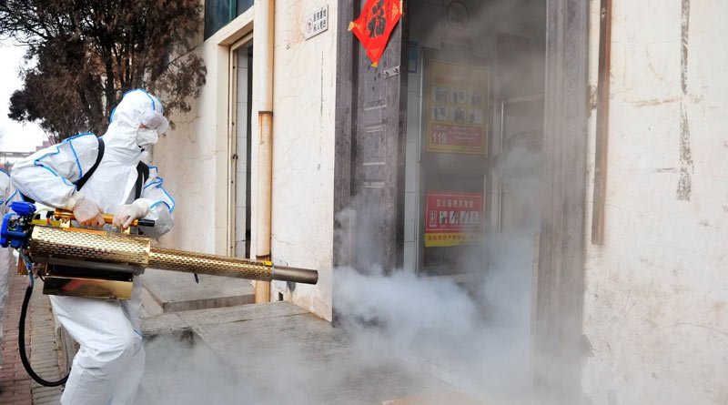 Kolkata follows the way of Wuhan by using Jet Spray in the streets