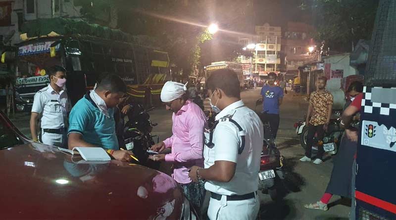 বিধি ভাঙতেই ব্যাপক ধরপাকড়, লকডাউনের প্রথম রাতে পুলিশের জালে ২৫৫ জন