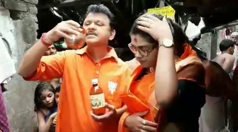 করোনা ঠেকাতে গোমূত্র পান করানোর অভিযোগ, গ্রেপ্তার কলকাতার বিজেপি নেতা