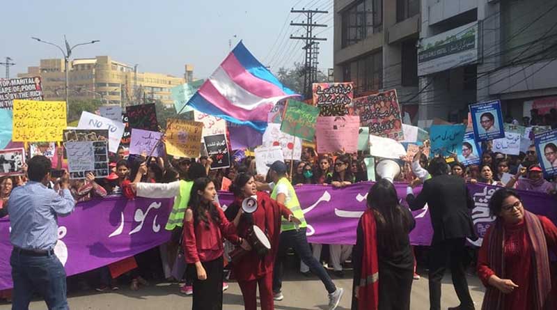 Pakistani women march on 5 big cities of the country in this special day