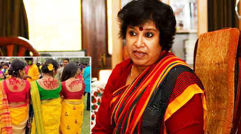 পিঠে লেখা অশ্লীল শব্দ, রবীন্দ্রভারতী ইস্যুতে রোদ্দুর রায়ের সমর্থনে সুর চড়ালেন তসলিমা