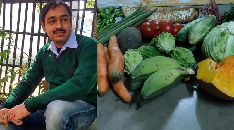 বাড়িতে বন্দি অসুস্থ যুবক ও বৃদ্ধা, ফেসবুকে খবর পেয়ে সবজি পৌঁছে দিলেন শিক্ষক
