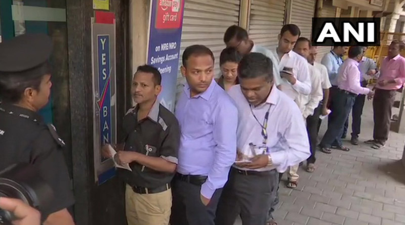 Frantic Yes Bank depositors lined up outside ATMs across the country