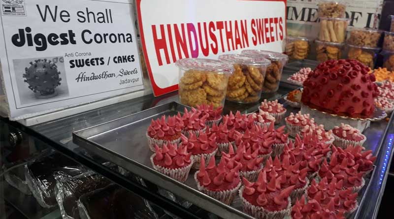 Corona themed sweet, made by Bengali sweet maker now in trend