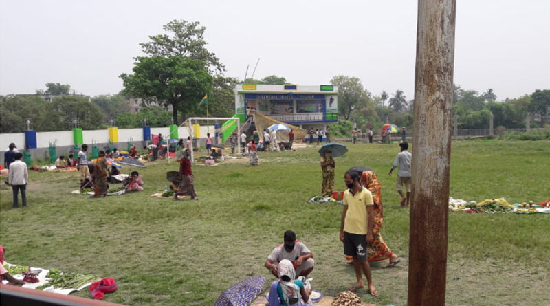 খবরের জের, হাওড়ার ভিড়ে ঠাসা বাজার সরিয়ে দিল প্রশাসন
