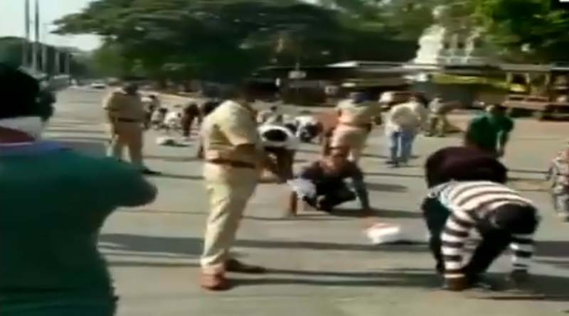 Maharashtra: Police made people perform yoga in Bibvewadi area of Pune