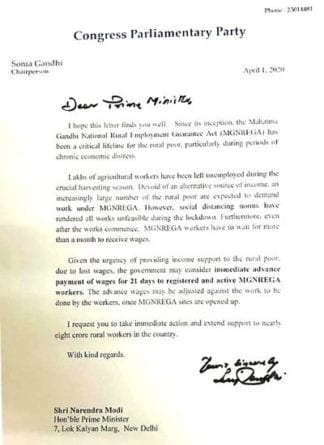 Sonia letter
