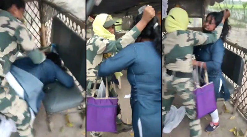 লকডাউনে হাসপাতালে যেতে বাধা, চেকপোস্টে জওয়ানের সঙ্গে হাতাহাতিতে জড়ালেন মহিলা
