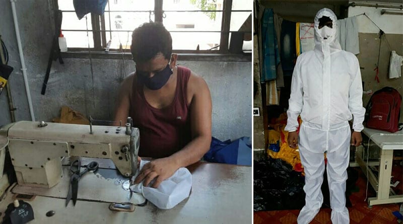 করোনা যুদ্ধে স্বাস্থ্যকর্মীদের পাশে বেলুড়ের যুবক, পলি প্রাইমার দিয়ে তৈরি করলেন পোশাক