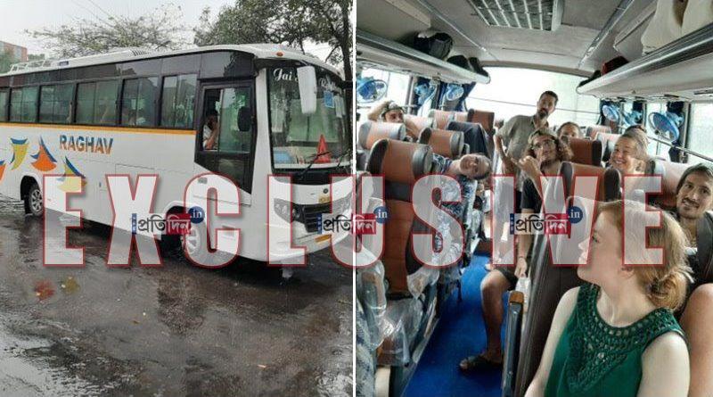 Special buses take foreigners to Delhi who stucked for lockdown