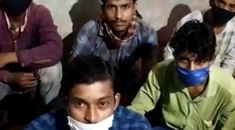 Hydrabad Migranat labours make a video to urge request to Govt