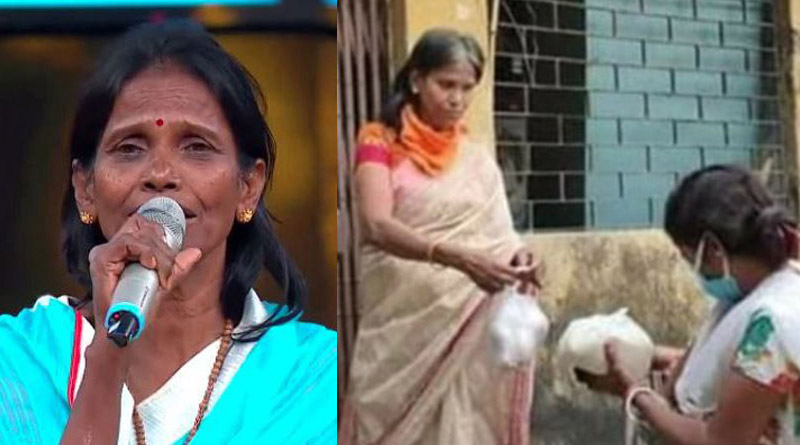 করোনা যুদ্ধে শামিল রানাঘাটের রানু মণ্ডল, লকডাউনে দুস্থদের মধ্যে বিলি করলেন রেশন