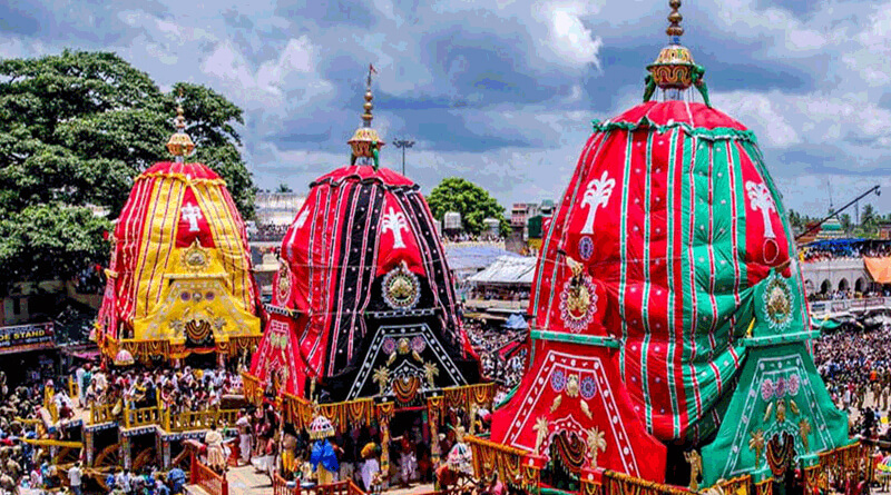 Rathyatra took place inside the temple premises amid pandemic