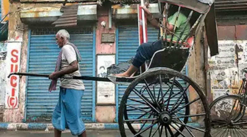 Due to lock down, rickshaw's became the only life line for old people