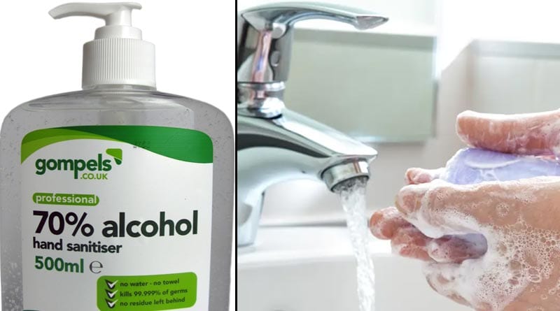 Soap or hand sanitizer what is more effective to clean your hand?
