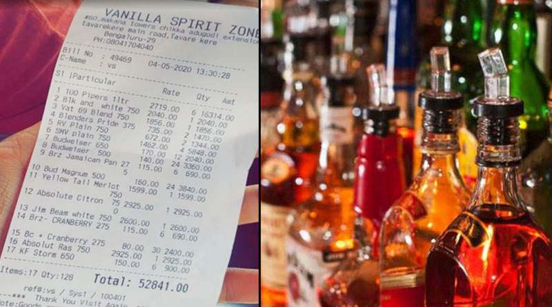 Karnataka: Customer bought liquor of Rs. 52.8k, seller has been booked