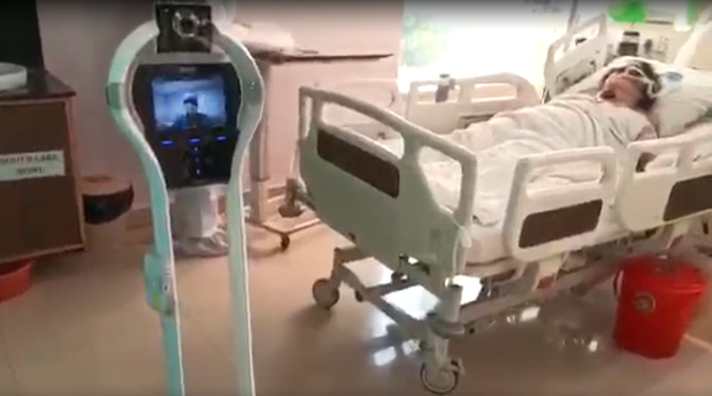 AMRI Hospital in Kolkata employes robot to thwart corona contamination