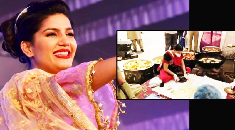 দুস্থদের জন্য রান্না করছেন স্বপ্না চৌধুরী, পুলিশকর্মীদের উদ্যোগে শামিল গায়িকা