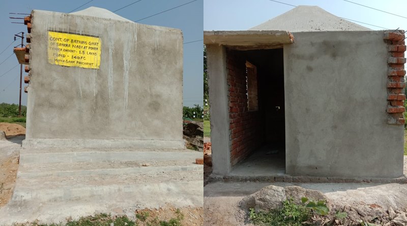 Gram panchayat in Baghmundi faces controversy for bathroom construction