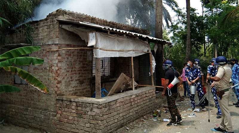 ত্রাণ বিলি নিয়ে ফের রণক্ষেত্র বসিরহাট, গুলিবিদ্ধ যুবক
