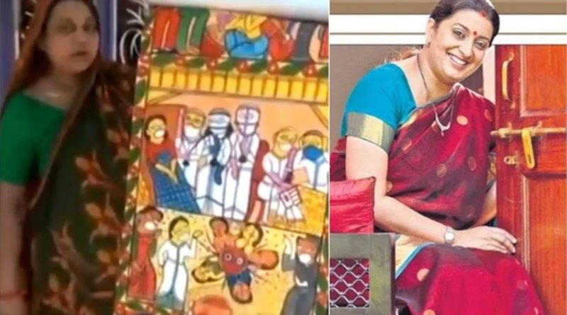 পটচিত্রে করোনা যোদ্ধাদের কুর্নিশ বাঙালি পটুয়ার, ভিডিও শেয়ার করে ভূয়সী প্রশংসা স্মৃতির