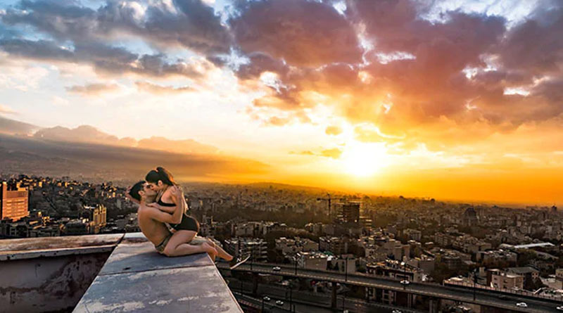 Two Parkour athletes arrested over viral photos of kiss