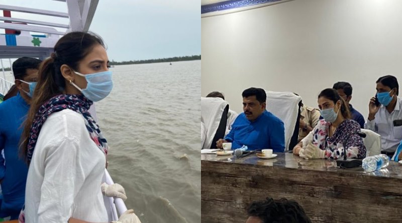 আমফানে বিধ্বস্ত হিঙ্গলগঞ্জ পরিদর্শন নুসরতের, প্রশাসনিক কর্তাদের সঙ্গে করলেন জরুরি বৈঠক