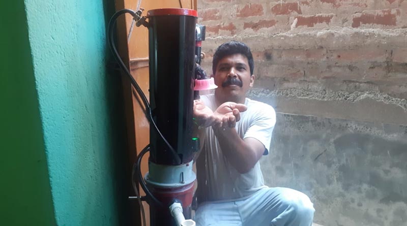 Electronic worker from Bankura made automated sanitizing machine