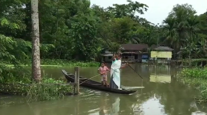 প্রবল বর্ষণে বানভাসি অসম, ক্ষতিগ্রস্ত ৯ লক্ষের বেশি মানুষ