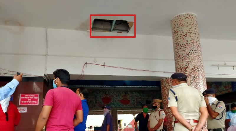 Accident at Burdwan station for second time during 6 months, false ceiling collapsed at portico