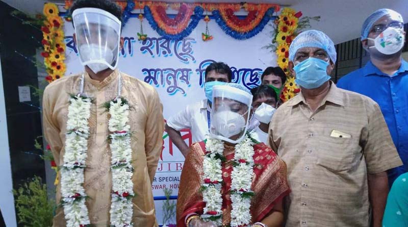 After 14 days Newly Wed Groom again marries Wife as he cured COVID-19