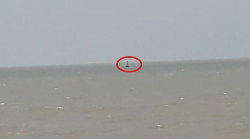 Unidentified object sparks concern into the sea at Digha