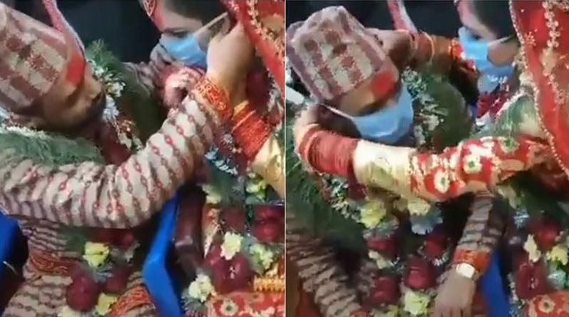 Bride and groom from Assam make each other wear face masks, video goes viral