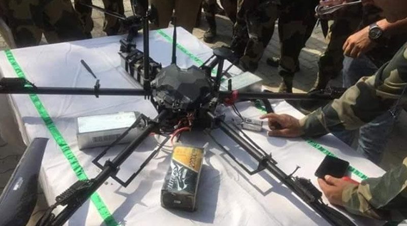 Pak Drone On Mission To Drop Weapons For Terrorists Shot Down In J&K