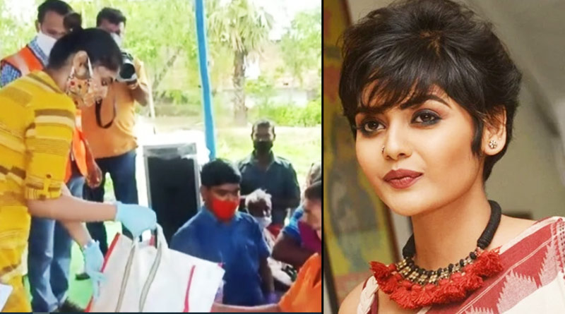 Actress Sayani Ghosh extends helps to Amphan effected people
