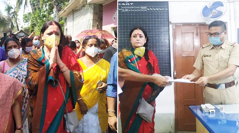 তৃণমূল কর্মীদের হাতে নিগৃহীত বিজেপি কর্মীর স্ত্রী, নির্যাতিতার বাড়ি গেলেন অগ্নিমিত্রা