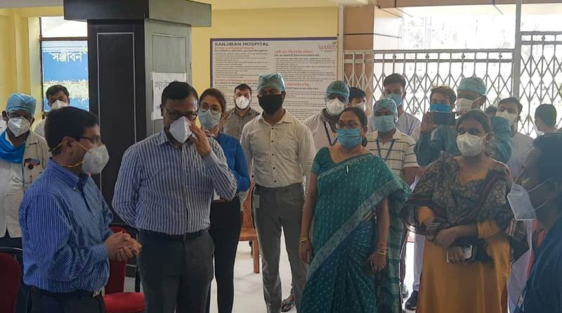 করোনা পরিস্থিতি পর্যবেক্ষণে উলুবেড়িয়ায় কেন্দ্রীয় প্রতিনিধি দল, ঘুরে দেখলেন কোভিড হাসপাতাল