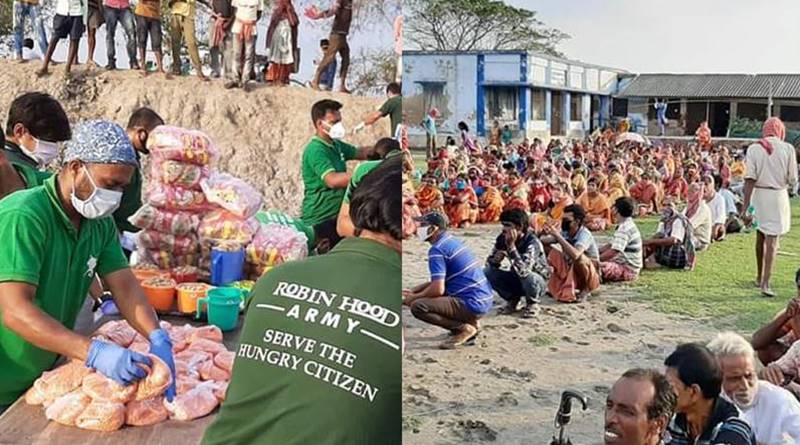 The Robinhood Army help Amphan affected people of Sundarbans