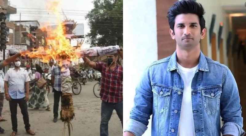 ঘরের ছেলের মৃত্যুতে উত্তপ্ত পাটনা, সলমন-করণের কুশপুতুল পোড়ালেন সুশান্তের অনুরাগীরা
