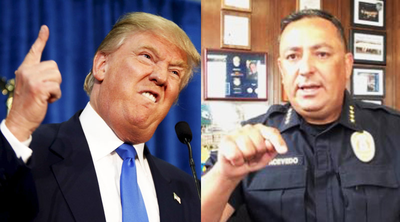 Keep your mouth shut, Huston police chief slams Donald Trump