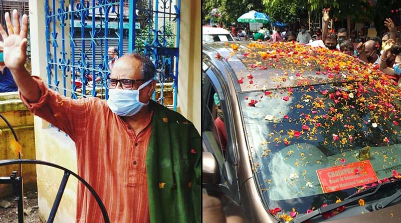 Ashok Bhattacharya returns home after defeating coronavirus within 21 days