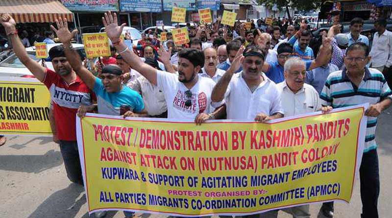 Displaced Kashmiri Pandits demand statehood, restoration of 370